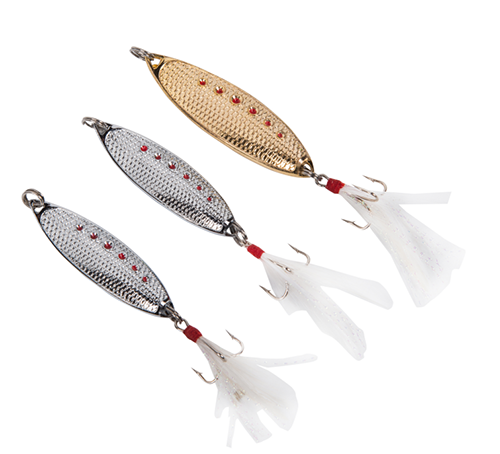 Simulated Fishing Lure Spoons Gold Silver Spoon Hard Metal Lure