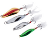 5-60 Gram Colorful Fishing Spoon Lure Treble Feather Hook Spinner Baits