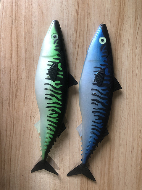 Blue Fishing Baits Mackerel Big Sinking Artificial Lure Big Soft Fish Bass Lure