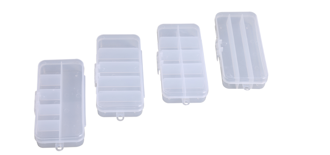 Transparent Plastic Containers Are Suitable for Small Parts Such as Fishing Lures