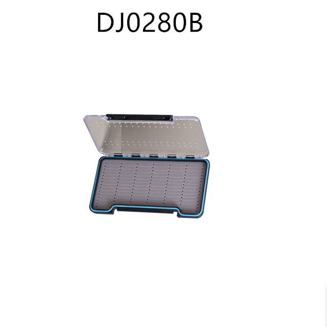 1 PC Plastic Waterproof Single-sided Fly Fishing Box Lightweight Fly Fishing Box Blue
