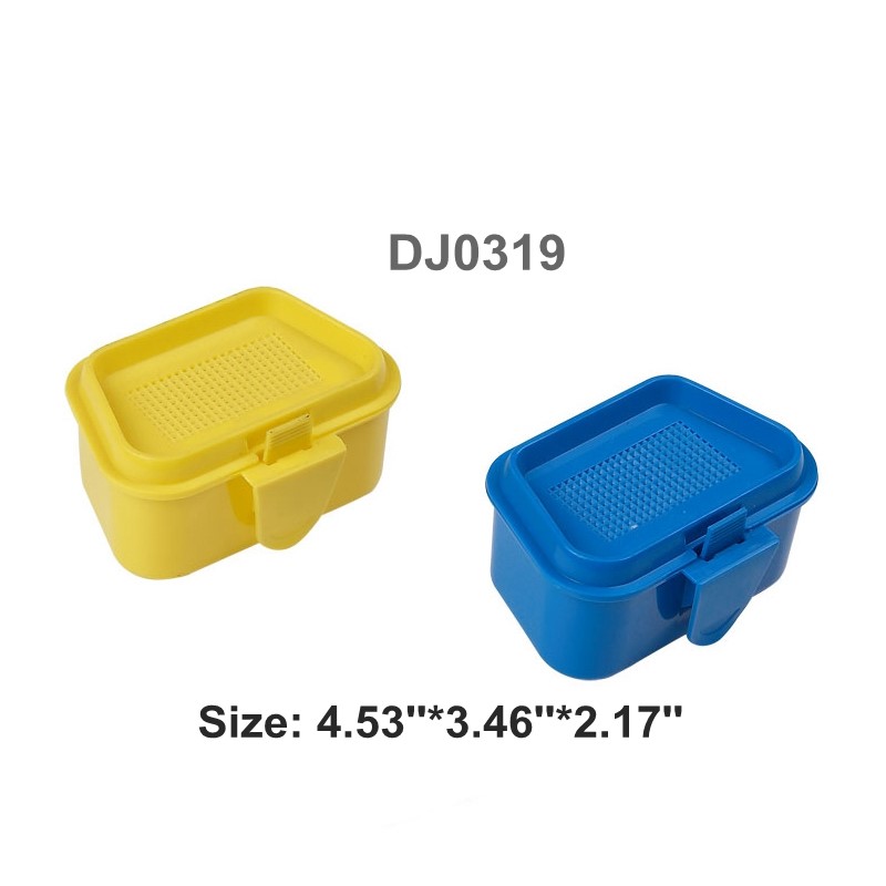 1PC Small Yellow PP Alive Lure box 11.5*8.8*5.5 cm